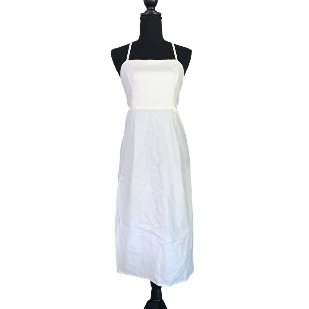 Wild Fable Junior Teens White Sleeveless Square Neck Midi Dress Size 8 - Picture 2 of 9